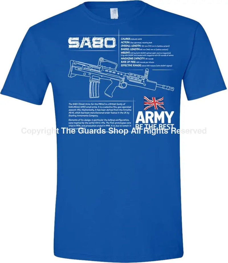 T-Shirt - SA80 BRITISH ARMY RIFLE SPEC ARMY Printed T-Shirt