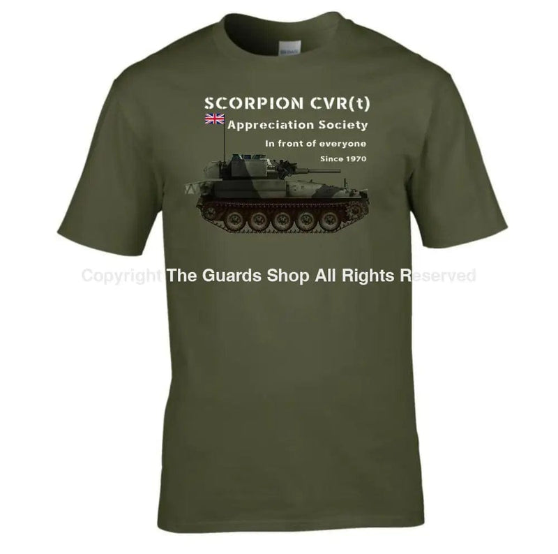 Scorpion Cvrt Printed T-Shirt Small - 34/36’ / Military Green/Olive T-Shirt