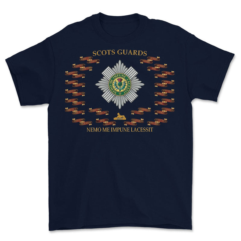 Scots Guards Battle Honours Printed T-Shirt