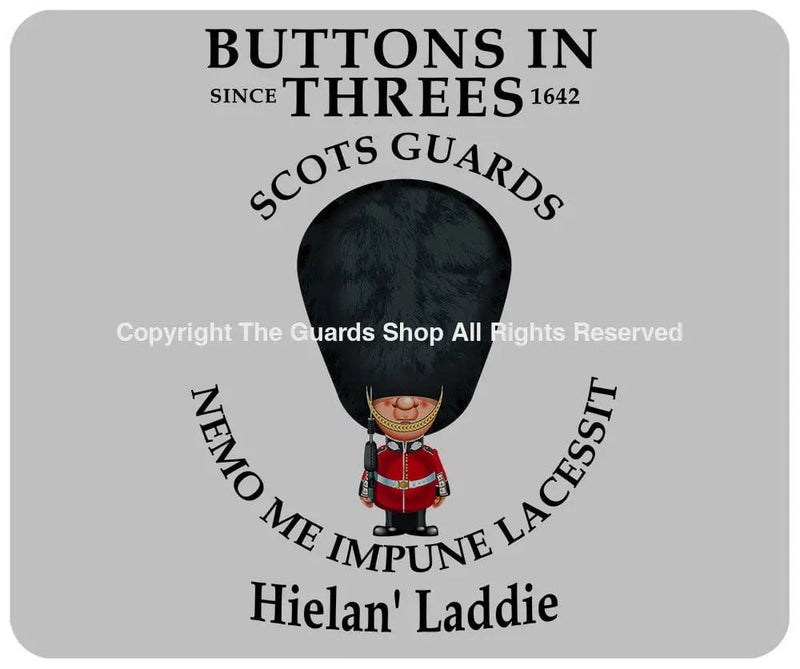 Scots Guards Buttons In Three's 4 Pack of Placemats