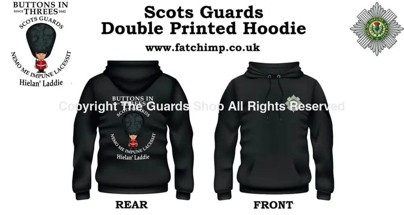 SCOTS GUARDS Buttons In One's Double Side Printed Hoodie