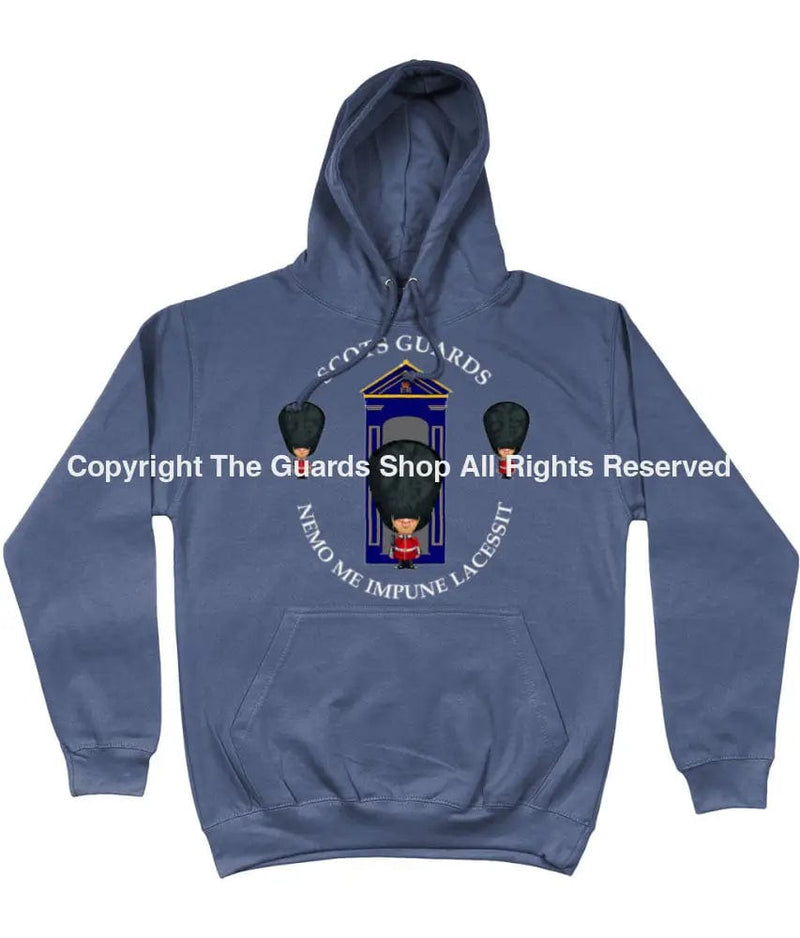 Scots Guards On Sentry Front Printed Hoodie Xs - 34 Inch Chest / Air Force Blue (Armed Forces)
