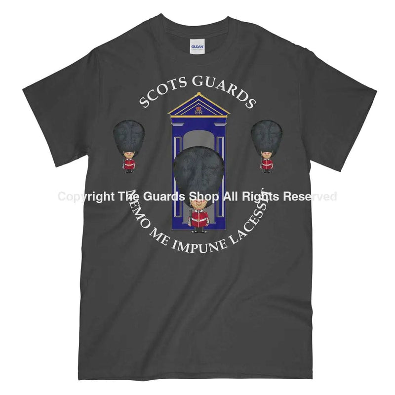 Scots Guards On Sentry Military Printed T-Shirt Small - 34/36’ / Charcoal