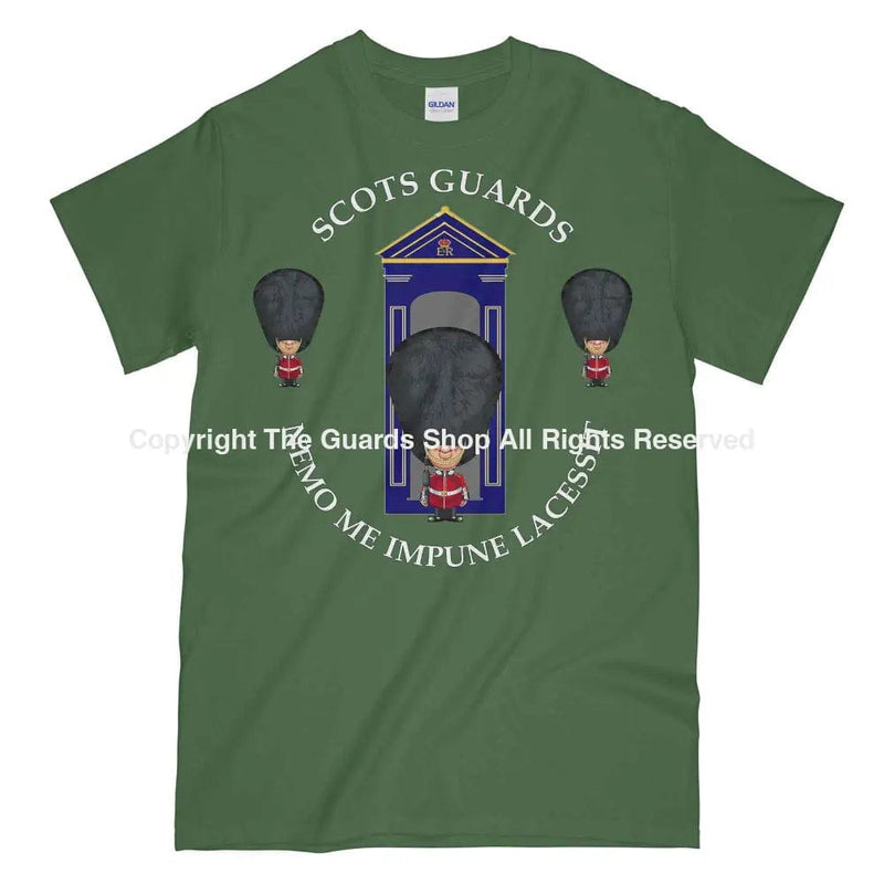Scots Guards On Sentry Military Printed T-Shirt Small - 34/36’ / Green/Olive