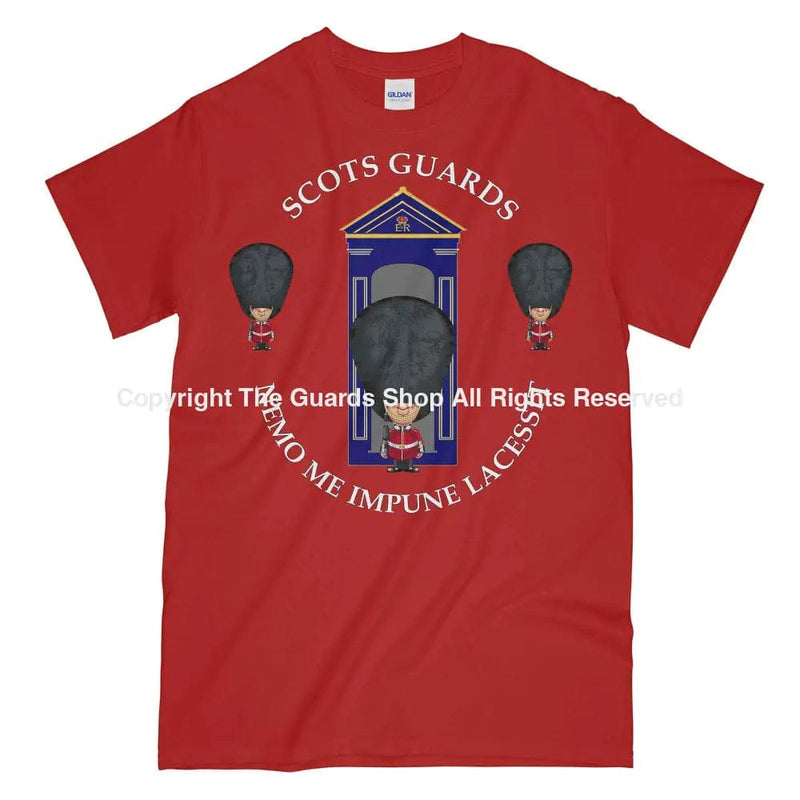 Scots Guards On Sentry Military Printed T-Shirt Small - 34/36’ / Red