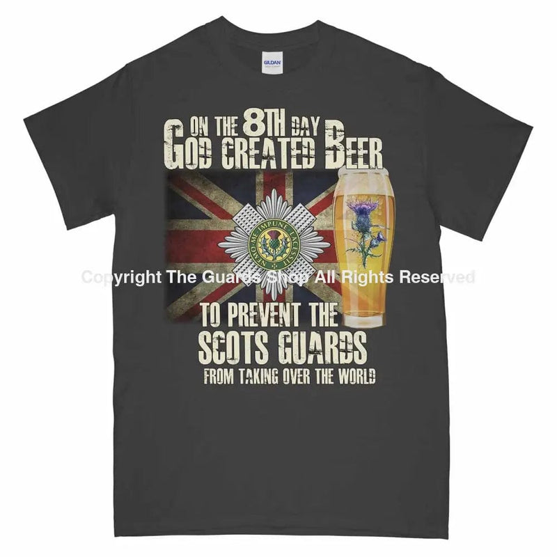 Scots Guards On The 8Th Day Printed T-Shirt Small 34/36’ / Charcoal