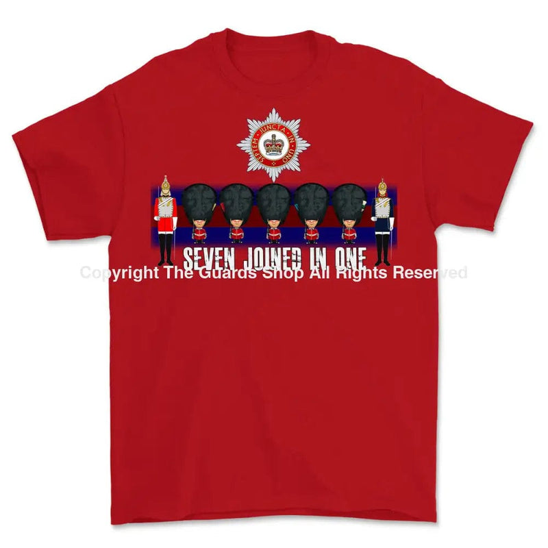 Seven Joined in One Guards Printed T-Shirt