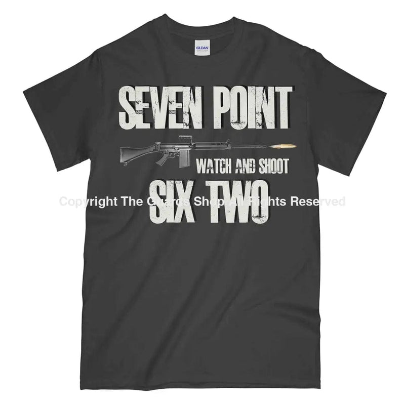 Seven Point Six Two Slr Rifle Printed T-Shirt Small - 34/36’ / Charcoal