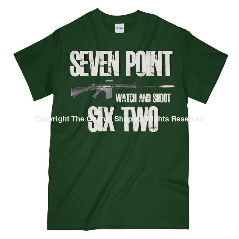 Seven Point Six Two Slr Rifle Printed T-Shirt Small - 34/36’ / Commando Green