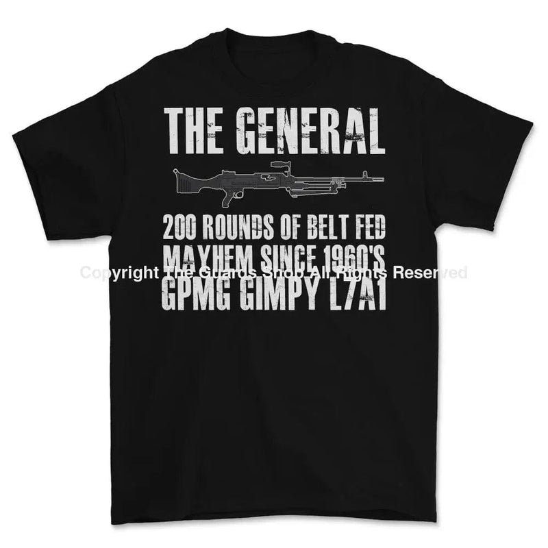 THE GENERAL GPMG Front Print T-Shirt