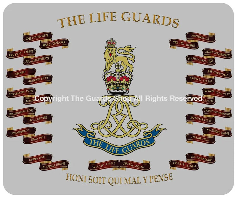 The Life Guards Battle Honours 4 Pack of Placemats