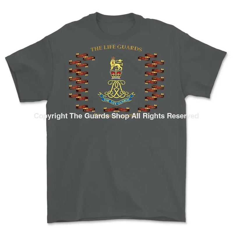 The Life Guards Battle Honours Printed T-Shirt