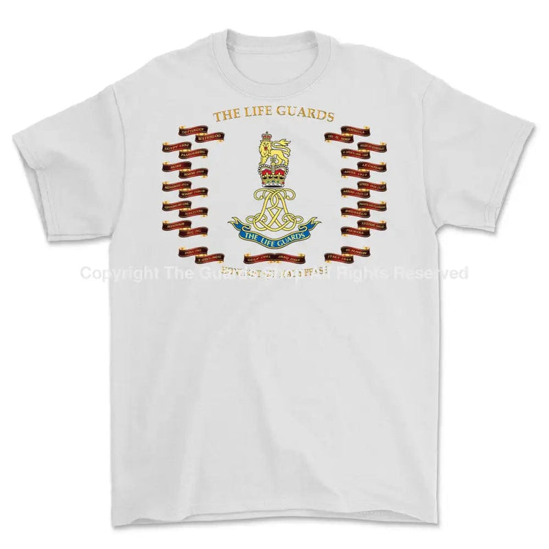 The Life Guards Battle Honours Printed T-Shirt