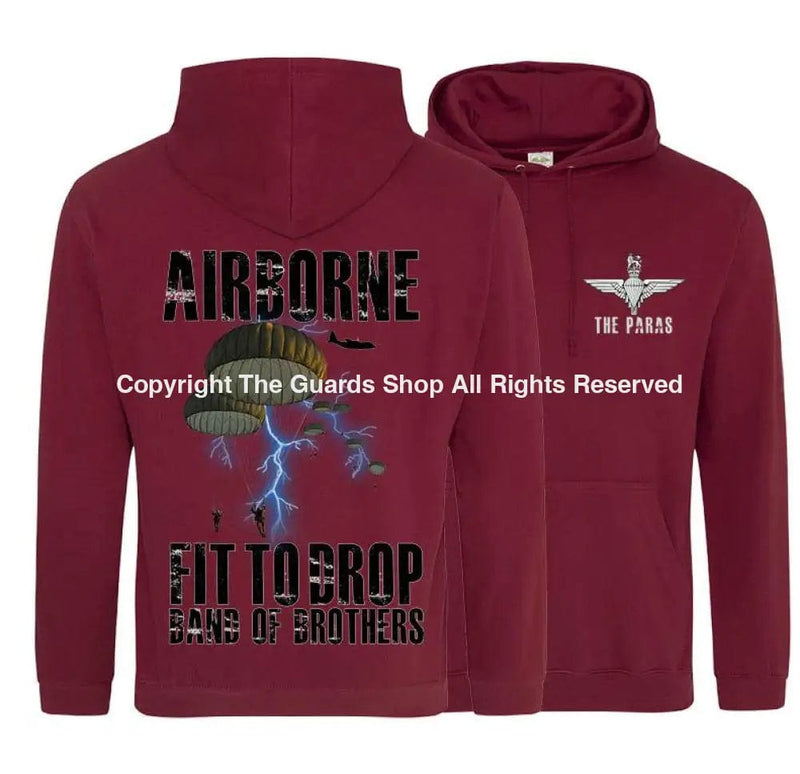The Paras Fit To Drop Double Side Printed Hoodie (Armed Forces)