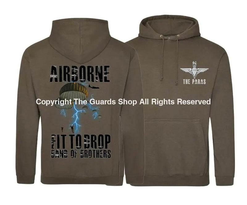 The Paras Fit To Drop Double Side Printed Hoodie (Armed Forces)