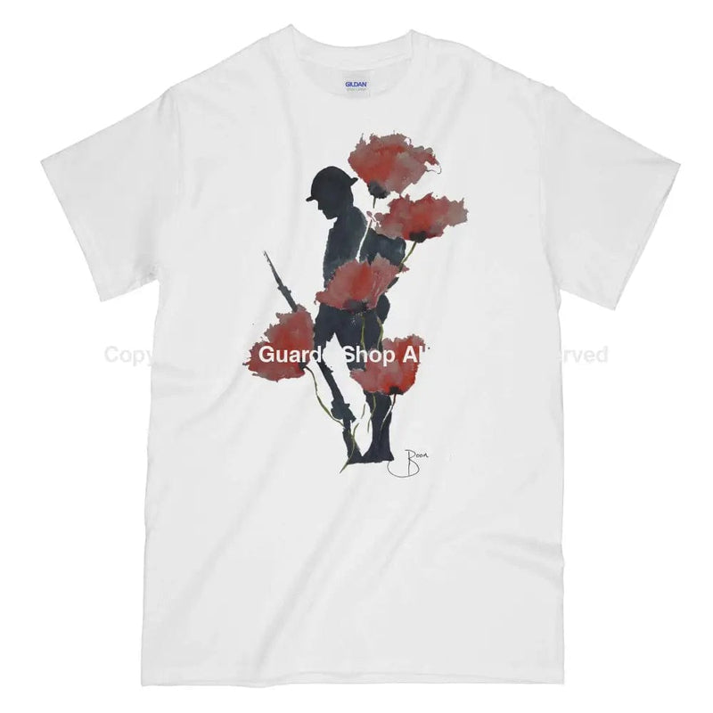 Ww1 Remembrance Tommy Printed T-Shirt Small - 34/36’ / White