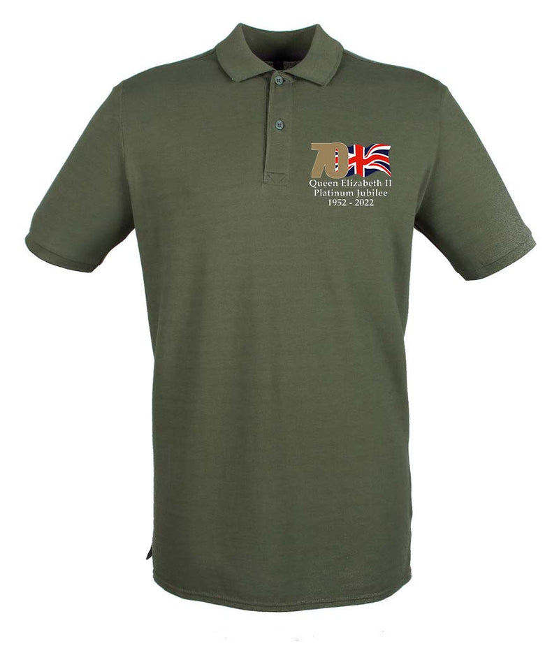 The Queen's Platinum Jubilee 2022 Embroidered Polo Shirt