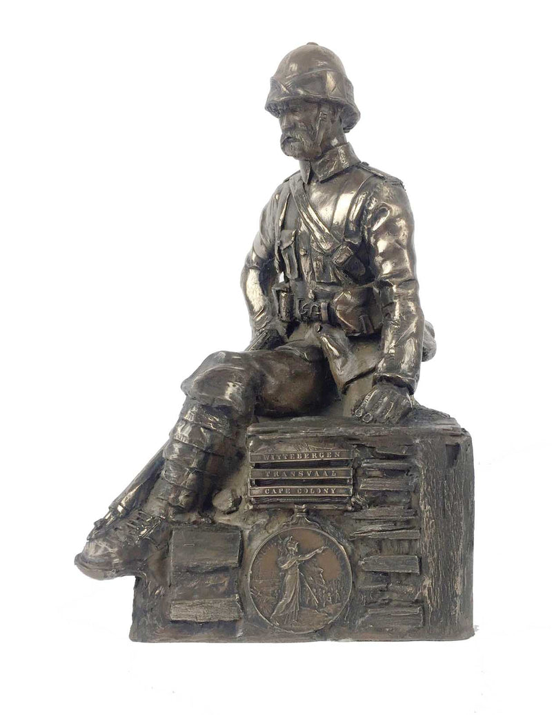 Boer War British Soldier Bronze Sculpture