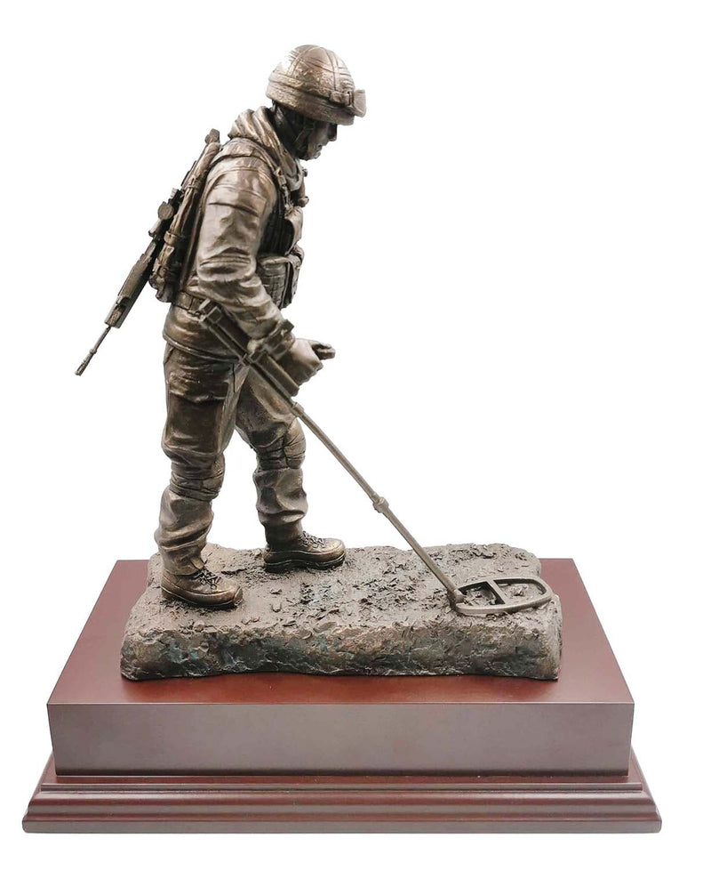 British Army Vallon Man Soldier in Cold Cast Bronze