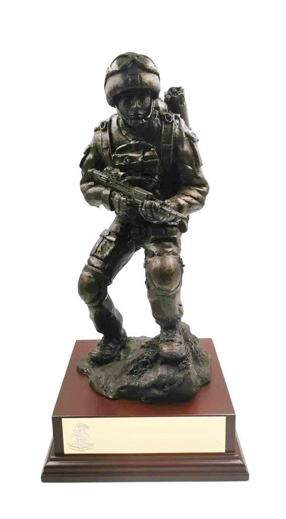 Combat Medic Cold Cast Bronze Military Statue Sculpture
