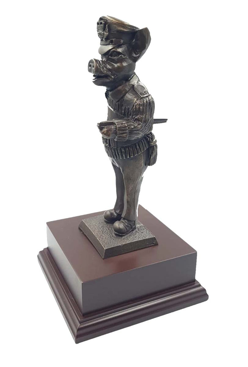 REGIMENTAL DRILL PIG Bronze Cast Figurine