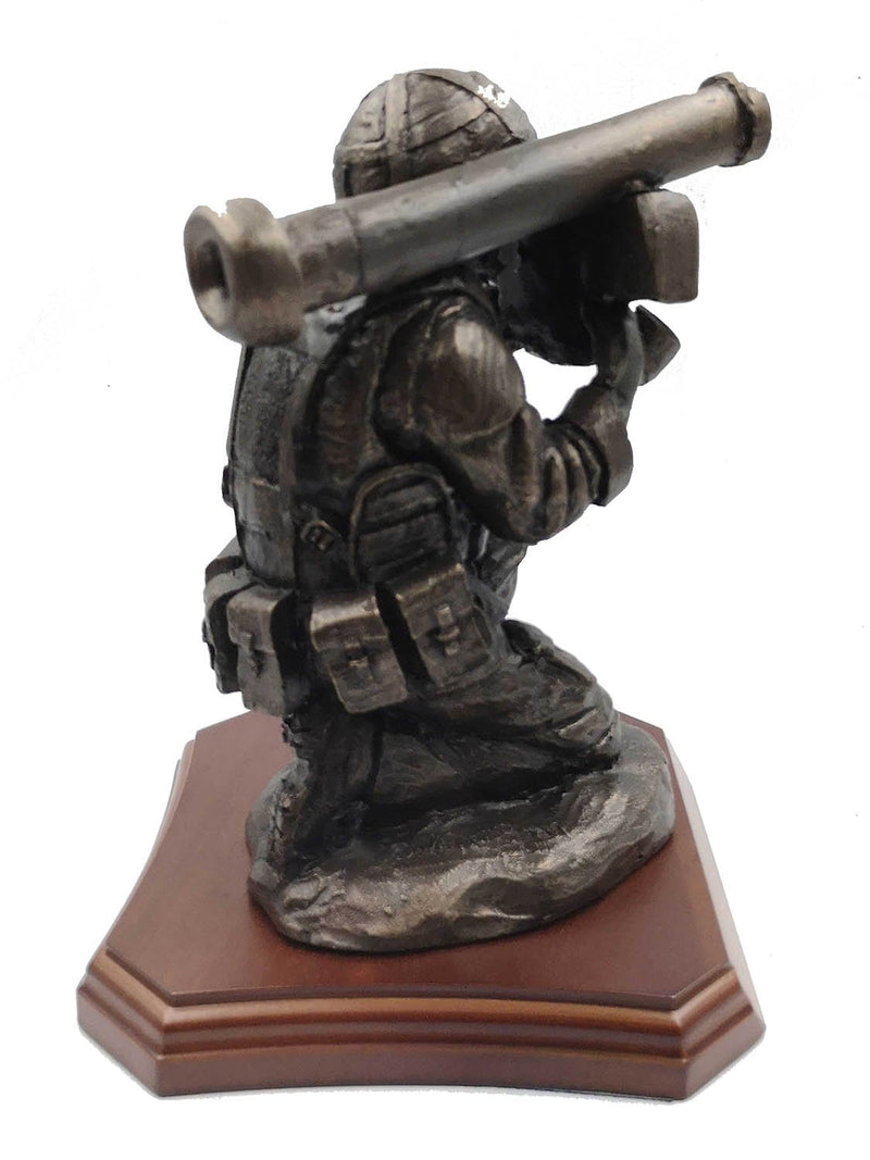 Javelin Operator Cold Cast Bronze Sculpture