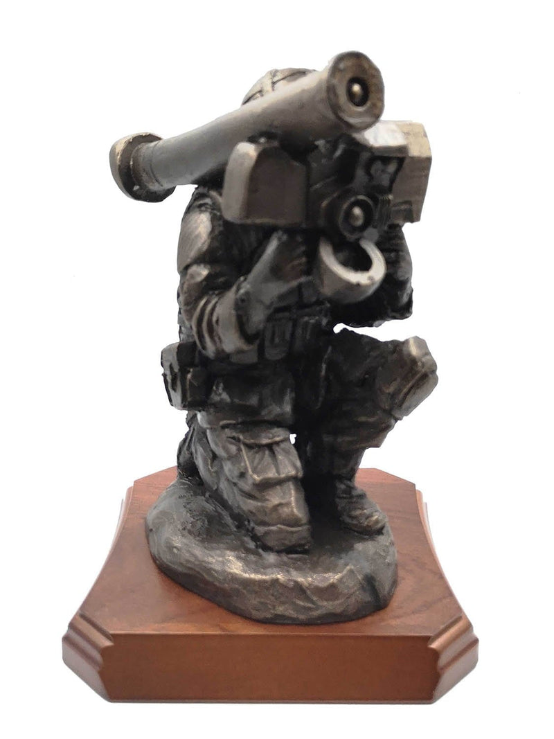 Javelin Operator Cold Cast Bronze Sculpture