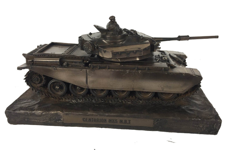 Military Statue - Centurion Mk5 Main Battle Tank Cold Cast Bronze Military Statue