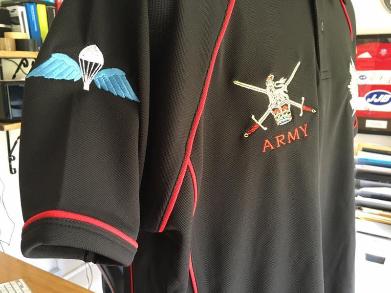 POLO Shirt - The Scots Guards Performance Polo 'Multi Logo Options Build Your Own Shirt'