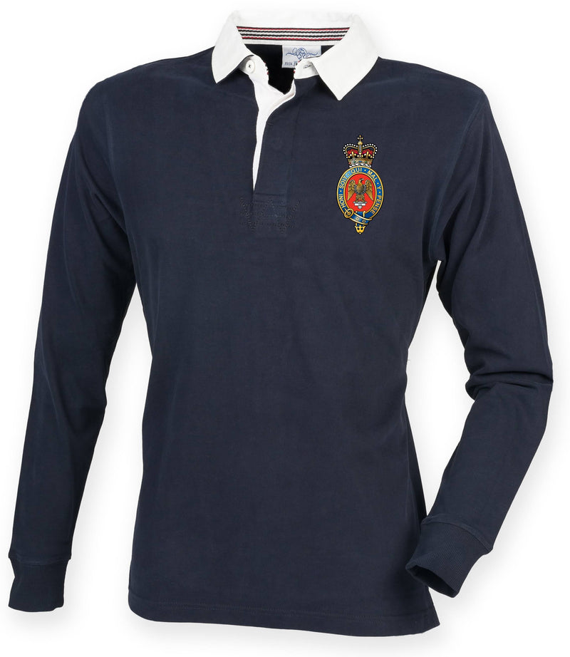Rugby Shirts - The Blues And Royals Premium Superfit Embroidered Rugby Shirt
