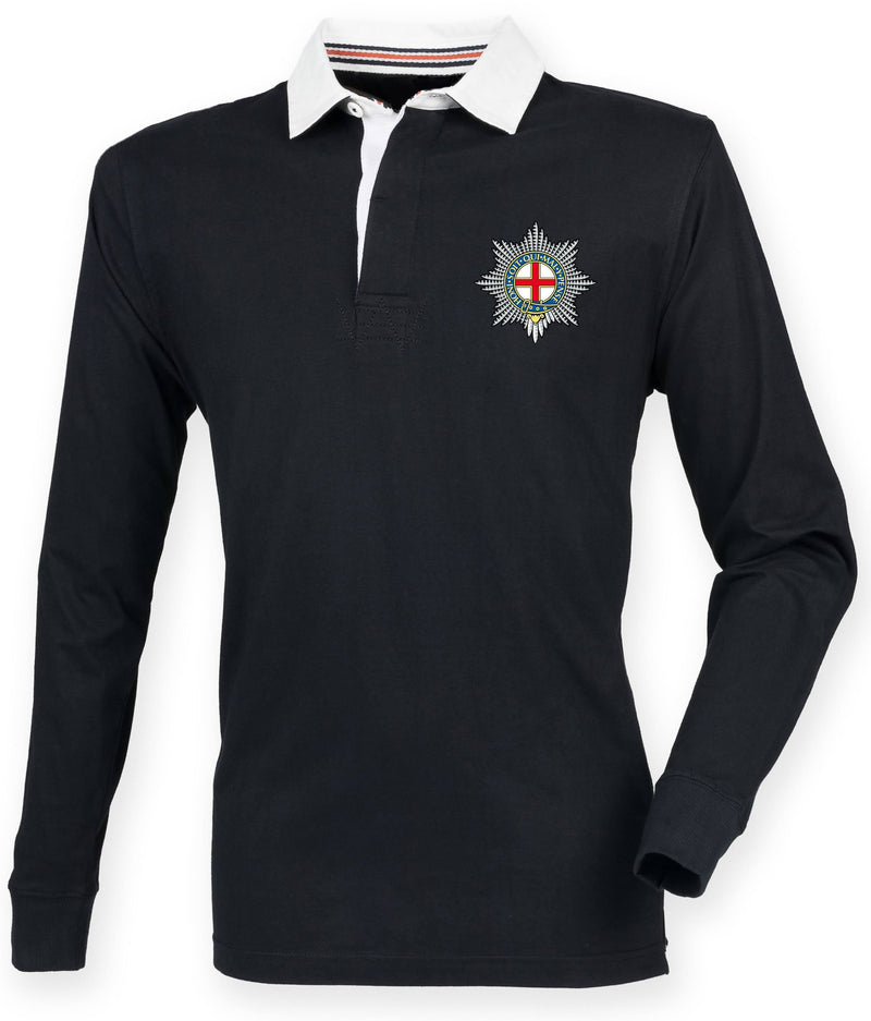 Rugby Shirts - The Coldstream Guards Premium Superfit Embroidered Rugby Shirt