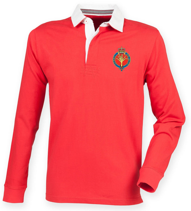 Rugby Shirts - The Welsh Guards Premium Superfit Embroidered Rugby Shirt